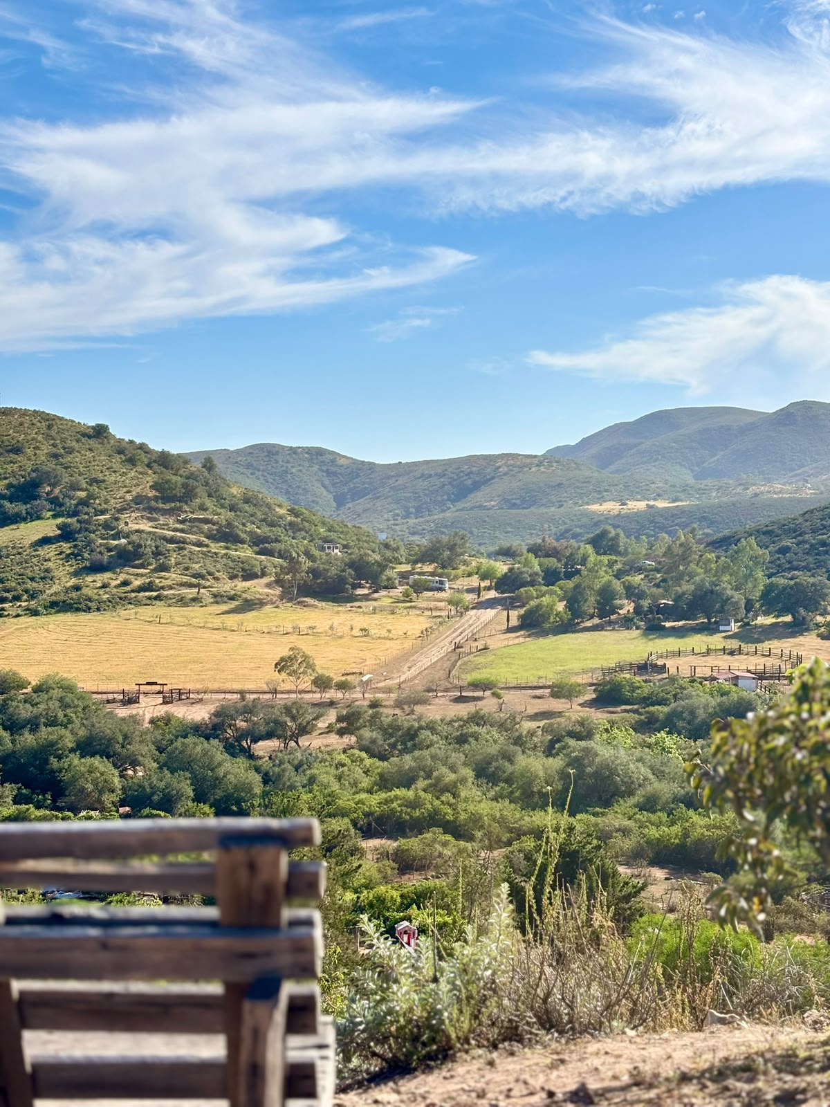 Vista panorámica del valle y las montañas