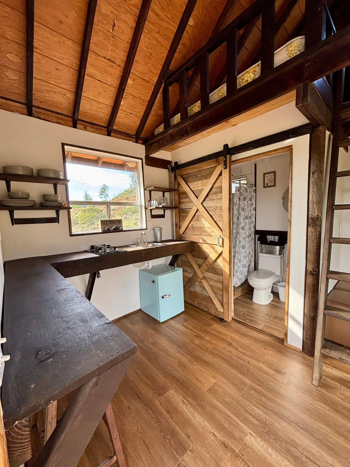 Interior de la Cabaña La Berry